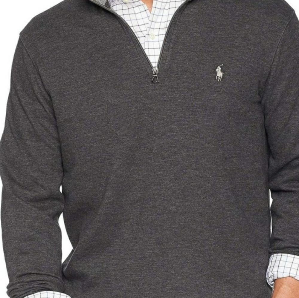 Ralph Lauren Quarter Zip- Charcol